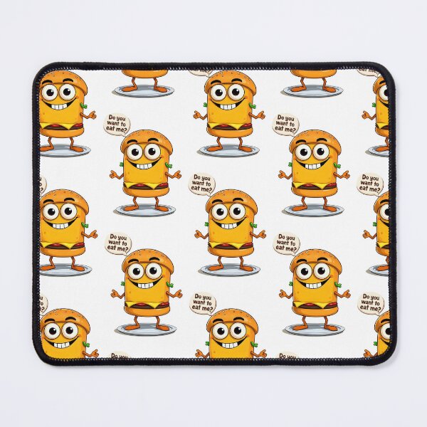 Item preview, Cheesy Burger Buddy - Cartoon Food Art designed and sold by LumiAnCreations.