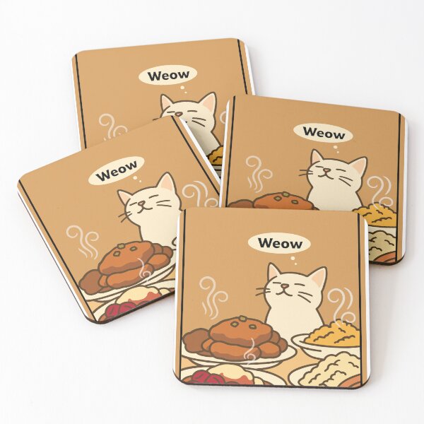 Item preview, Weow cat  designed and sold by Damsel prints.