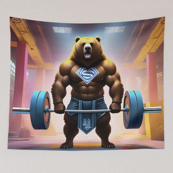 Item preview, Bear bodybuilder designed and sold by TeezyDezignes.