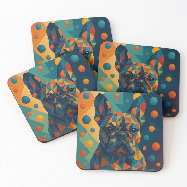 Item preview, Prism Pup: Geometric Frenchie Vibes designed and sold by AbstractAnom.