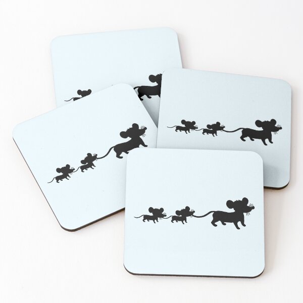 Item preview, Mouse Family Mom Dad 2 Children Mother Silhouette designed and sold by shirt-o-mat.