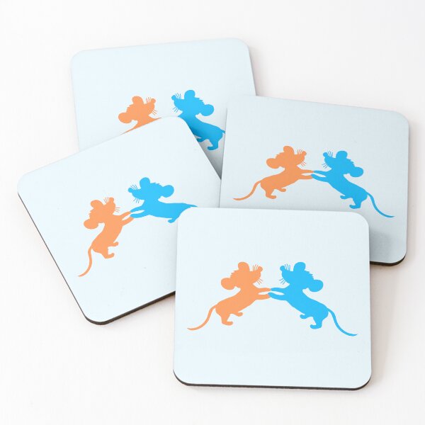 Item preview, 2 Mice Dance Hands Holding Couple Team Fun Friends designed and sold by shirt-o-mat.