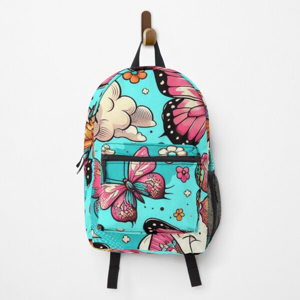 Item preview, Colorful Comic Butterflies – AI Artwork of Beautiful Butterfly Collection for Clothing and Accessories for Nature Lovers designed and sold by knalpot-design.