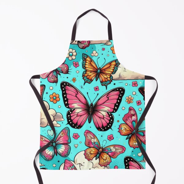 Item preview, Colorful Comic Butterflies – AI Artwork of Beautiful Butterfly Collection for Clothing and Accessories for Nature Lovers designed and sold by knalpot-design.