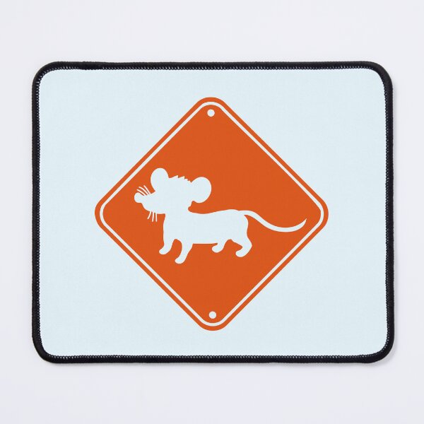 Item preview, Evil Mouse Sign Warning Caution Danger Zone Area designed and sold by shirt-o-mat.
