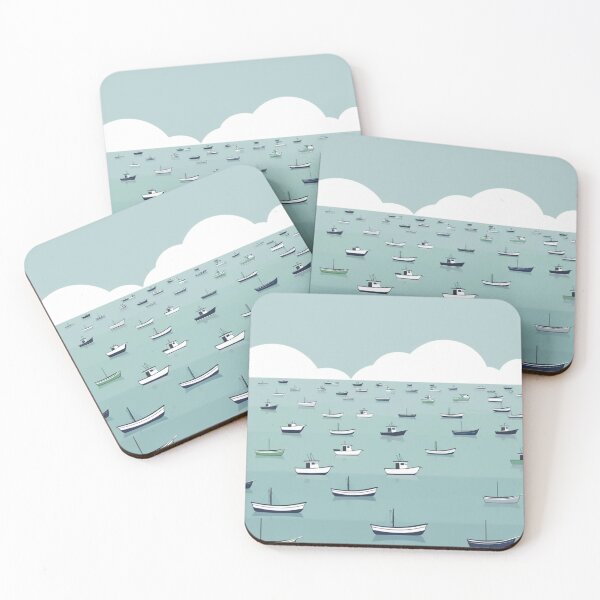 Item preview, Boats in the immense blue designed and sold by ZenFray.