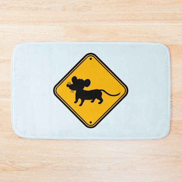 Item preview, Evil Mouse Sign Warning Caution Danger Zone Area designed and sold by shirt-o-mat.