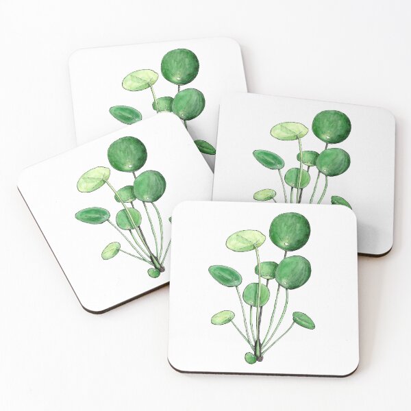 Item preview, Pilea Peperomioides - Watercolour Plant Illustration  designed and sold by Pattokarts.