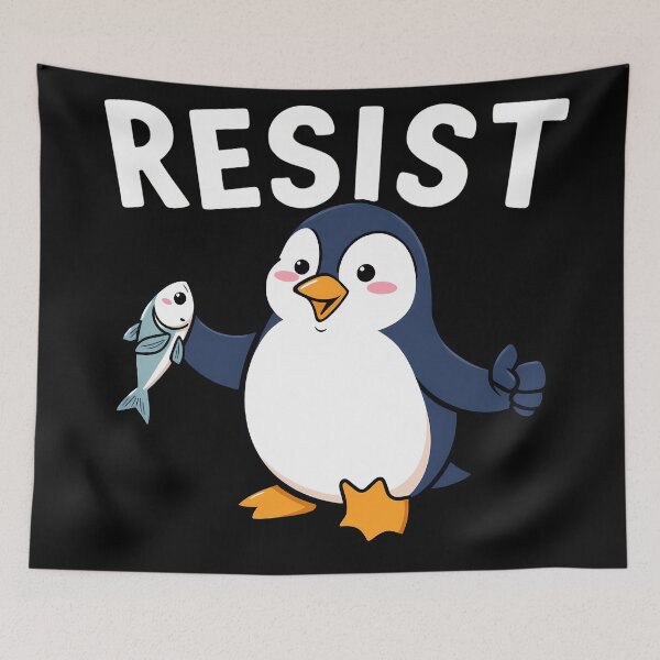 Item preview, Resist-Penguin designed and sold by Haji  Kamora.