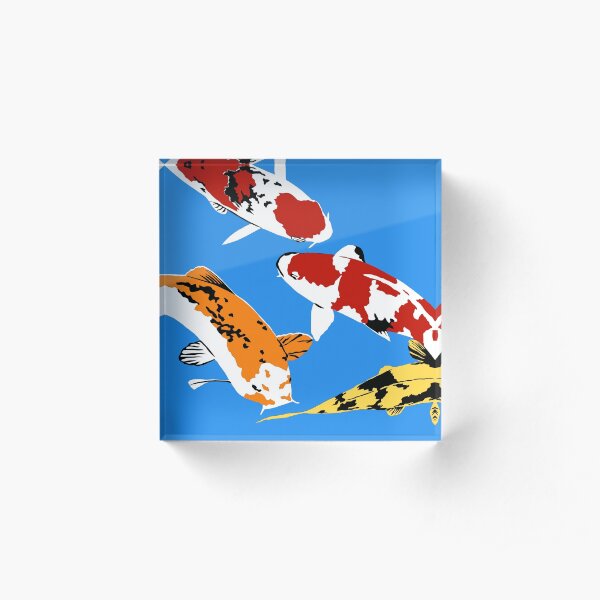 Koi Acrylic Block