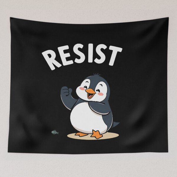 Item preview, Resist-Penguin designed and sold by Haji  Kamora.