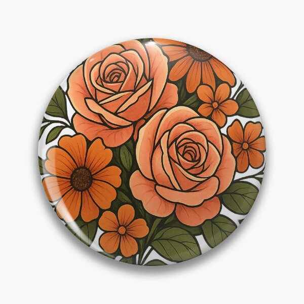 Item preview, Floral Harmony – Orange Bloom Collection designed and sold by PastimeMastery.