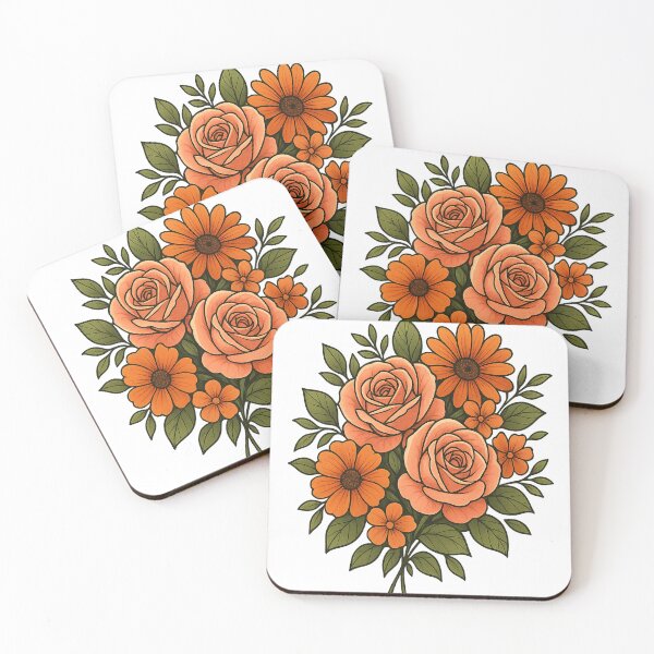 Item preview, Floral Harmony – Orange Bloom Collection designed and sold by PastimeMastery.