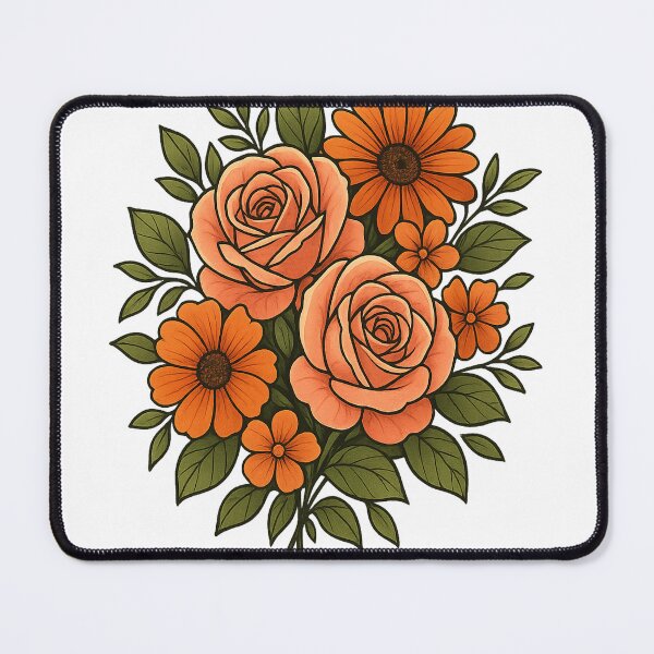 Item preview, Floral Harmony – Orange Bloom Collection designed and sold by PastimeMastery.
