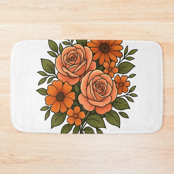 Item preview, Floral Harmony – Orange Bloom Collection designed and sold by PastimeMastery.