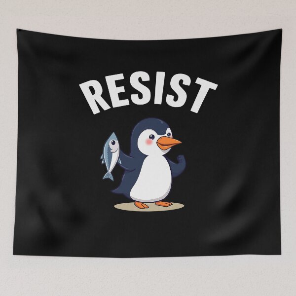 Item preview, Resist-Penguin designed and sold by Haji  Kamora.