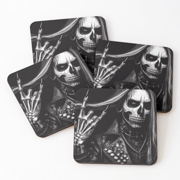 Item preview, Black Metal Rocker Art designed and sold by TheDarkWardrobe.
