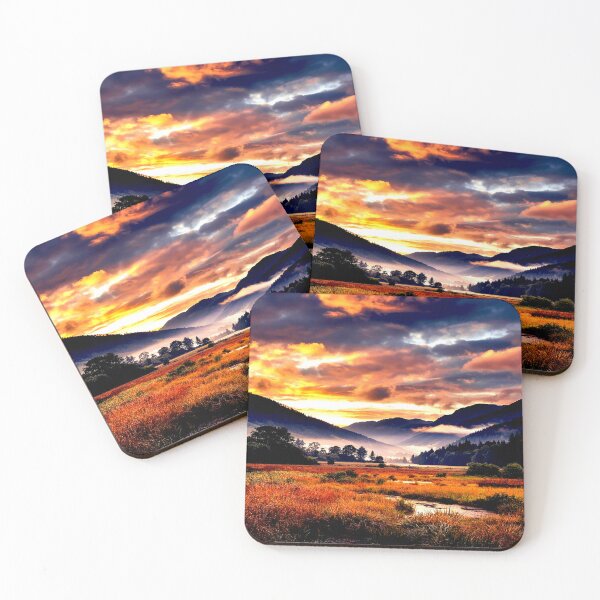 Item preview, Valley of Gold: Mountain Sunset Symphony designed and sold by Exodoi.