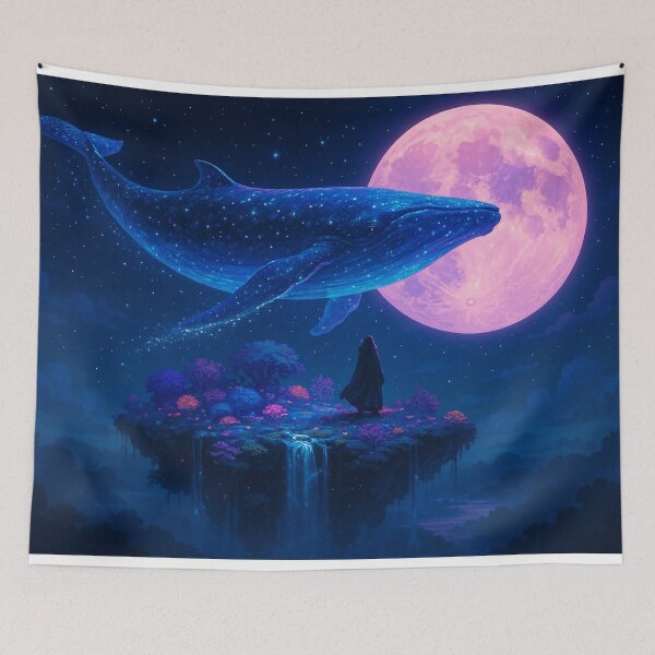 Item preview, Whale Wallpaper designed and sold by Day Dreamer.