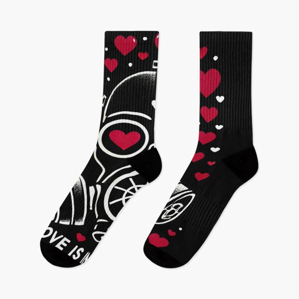 Item preview, Dark Humor Gas Mask Love Quote Valentine's Graphic Desig designed and sold by DrawHandArt.