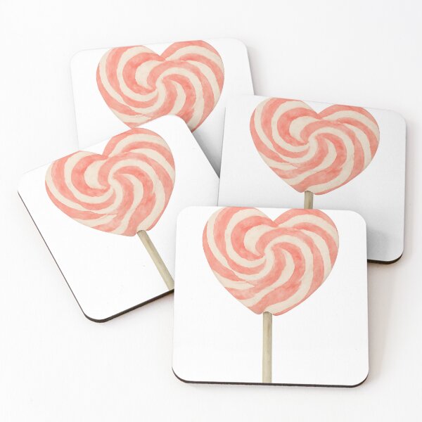 Item preview,  Heart-Shaped Lollipop – Watercolor Style on Transparent Background designed and sold by Pacika.