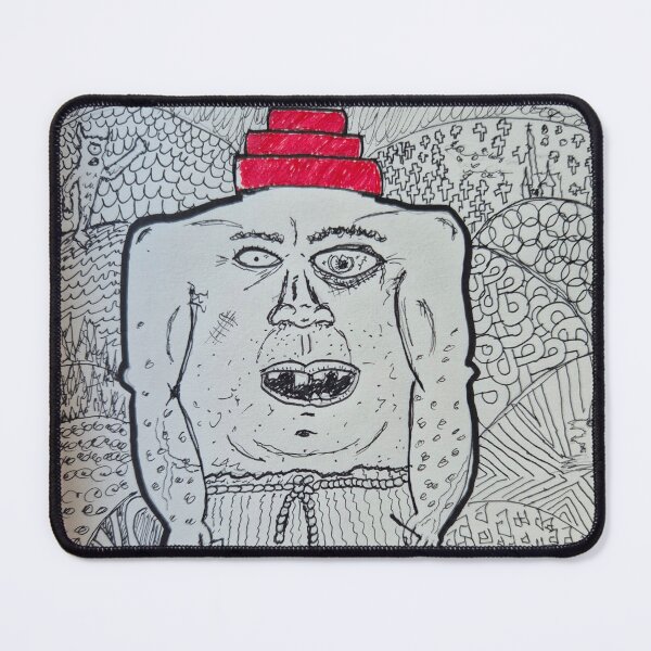 Item preview, A Blemmyes on his way to a Devo gig designed and sold by LookWoolly.