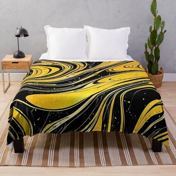 Item preview, Yellow and black marble designed and sold by RishabhArts1.