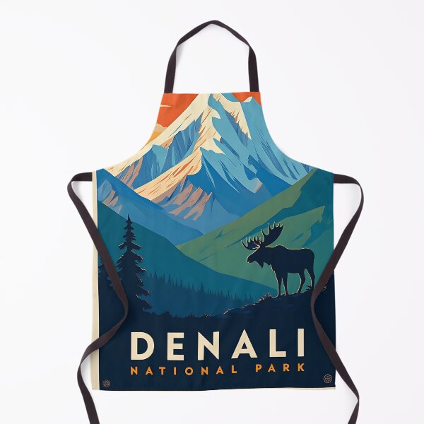 Item preview, Denali National Park and Preserve vintage travel poster designed and sold by Gooos.