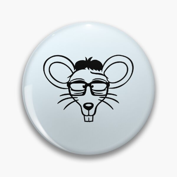 Item preview, Mouse Nerd Geek Horn-Rimmed Glasses Smart Cool designed and sold by shirt-o-mat.