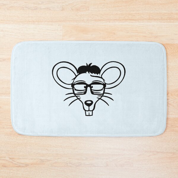 Item preview, Mouse Nerd Geek Horn-Rimmed Glasses Smart Cool designed and sold by shirt-o-mat.