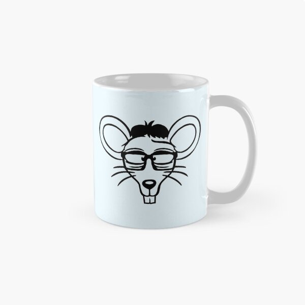 Item preview, Mouse Nerd Geek Horn-Rimmed Glasses Smart Cool designed and sold by shirt-o-mat.