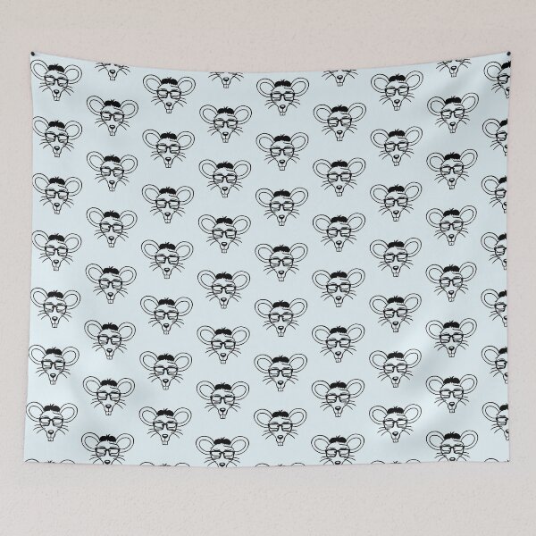 Item preview, Mouse Nerd Geek Horn-Rimmed Glasses Smart Cool designed and sold by shirt-o-mat.