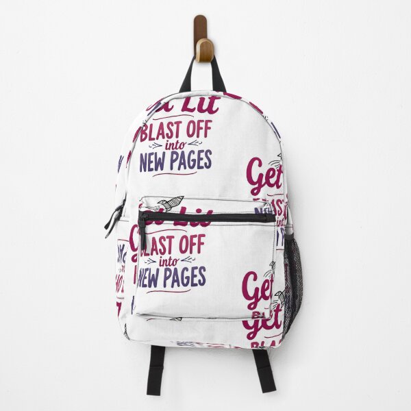 Item preview, Get Lit Blast Off Into New Pages – Fun Book Lover Rocket Quote Design designed and sold by Jason123za.