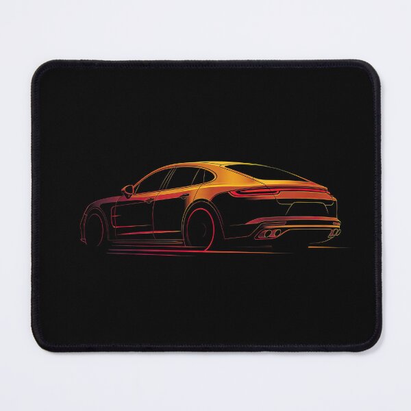 Item preview, Red Porsche Panamera line art designed and sold by blackdogshop.