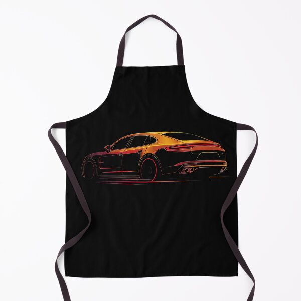 Item preview, Red Porsche Panamera line art designed and sold by blackdogshop.
