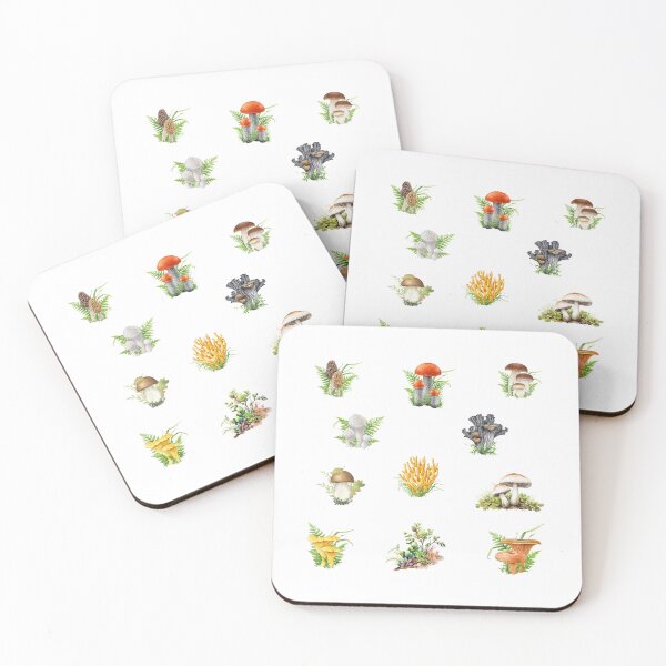 Item preview, Watercolor Mushrooms and Forest Plants  designed and sold by silviaol.