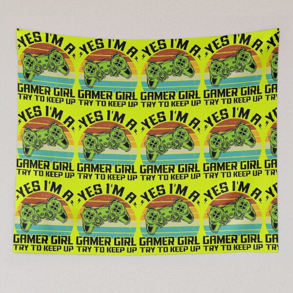 Item preview, gamer girl, gamer, gaming, funny, try to keep up, video games, yes im a gamer girl, yes im a gamer girl try to keep up  designed and sold by happinesproject.