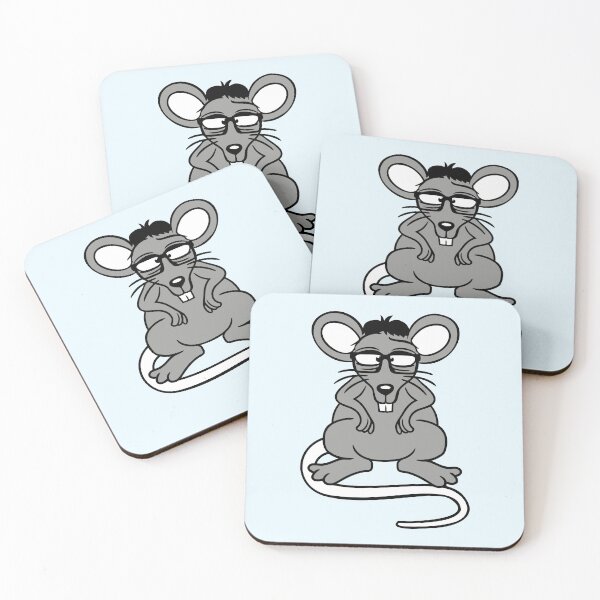 Item preview, Mouse Nerd Geek Horn-Rimmed Glasses Smart Cool designed and sold by shirt-o-mat.