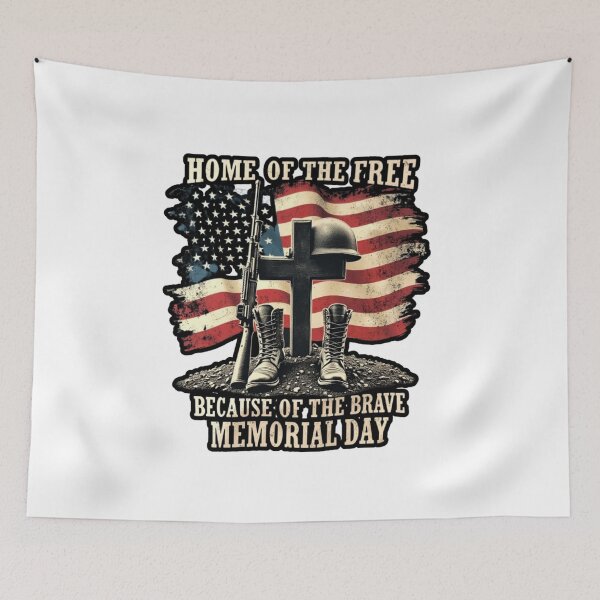 Item preview, Home of the Free Because of the Brave - Memorial Day designed and sold by tamoora.