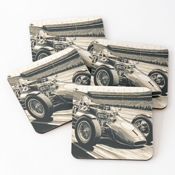 Item preview, vintage racing car designed and sold by SKULLARTISTRY.