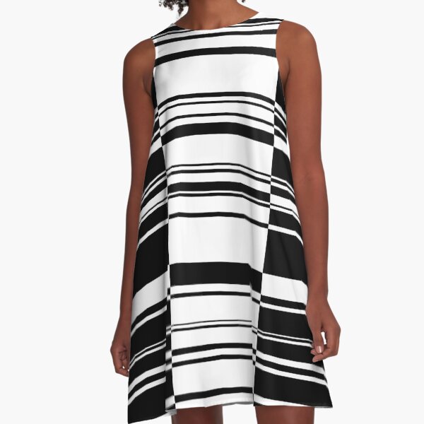 Item preview, Retro Minimal Black and White Stripe 1 designed and sold by MellowCat.