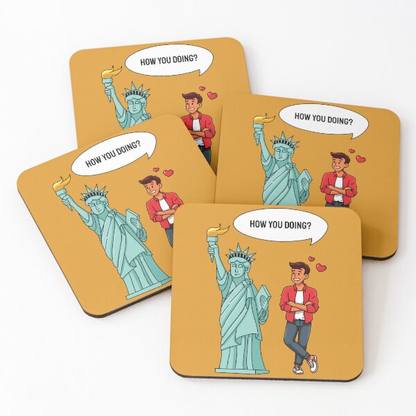 Item preview, Young man is flirting with the Statue of Liberty designed and sold by HarridanCreates.