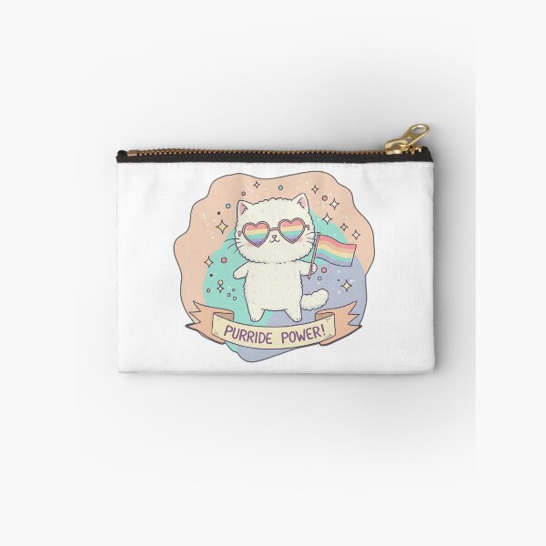 Item preview, Purride Power Chibi Cat | Cute Pride Month LGBTQ Rainbow Cat Illustration designed and sold by Nuist25.