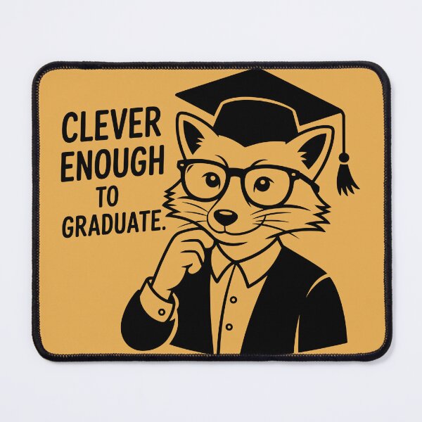 Item preview, Clever Fox Graduation Professor Vibe designed and sold by theartfulaspie.