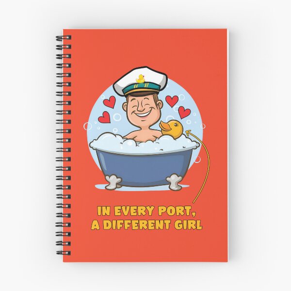 Item preview, Man in a sailor hat bathing in a bathtub with a rubber ducky designed and sold by HarridanCreates.