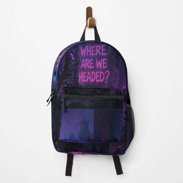 Item preview, Where Are We Headed? — Neon Dystopia Rebellion designed and sold by AbstractAnom.