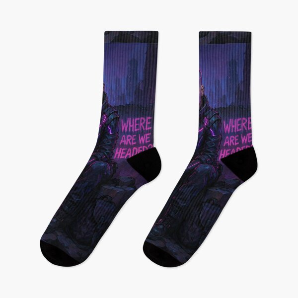 Item preview, Where Are We Headed? — Neon Dystopia Rebellion designed and sold by AbstractAnom.