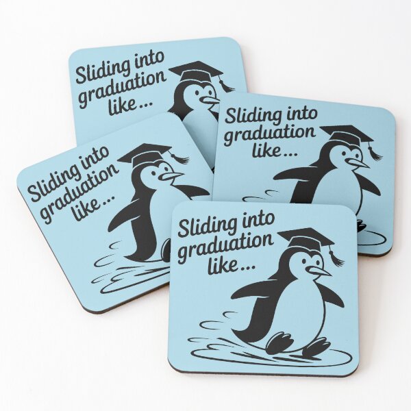 Item preview, Penguin Sliding Into Graduation designed and sold by theartfulaspie.