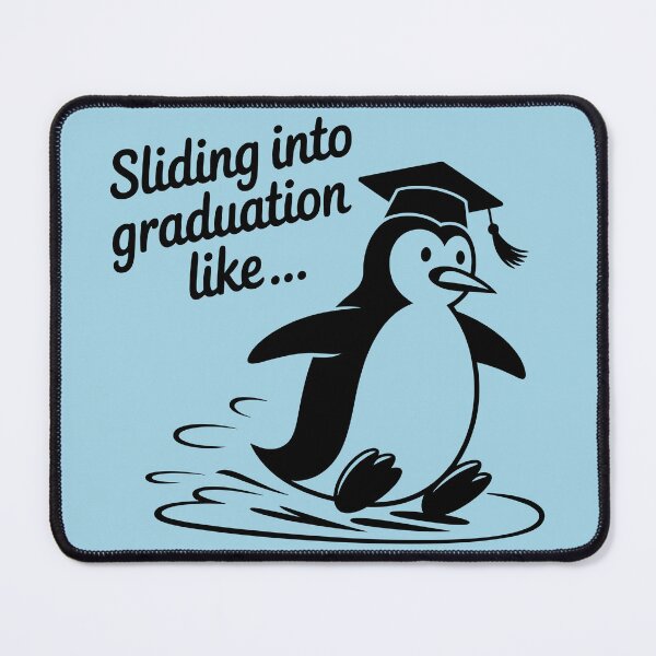 Item preview, Penguin Sliding Into Graduation designed and sold by theartfulaspie.