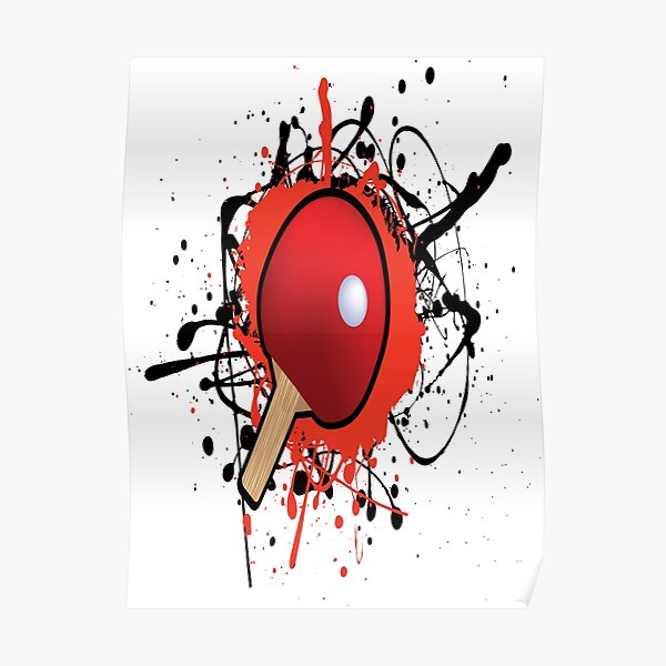 Ping Pong Table Tennis Poster
